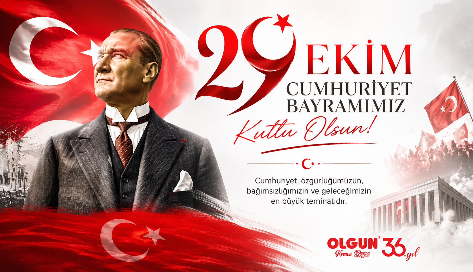 Olgun Kırmızı Beyaz’dan 30 Ağustos Zafer Bayramı Mesajı