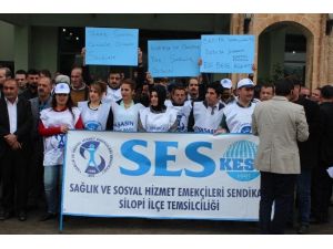 Silopi’de Doktorların Güvenlik Gerekçesiyle Tayin İstemeleri Protesto Edildi