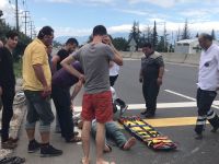 BİSİKLETTEN SÜRERKEN YUVARLANDI