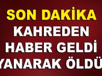 SON DAKİKA! KAHREDEN HABER GELDİ YANARAK ÖLDÜ!