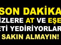 SON DAKİKA! BİZLERE AT VE EŞEK ETİ YEDİRİYORLAR! SAKIN ALMAYIN!