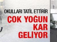 Son Dakika! Kar geliyor.. Tarih verildi !
