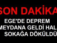SON DAKİKA, DEPREM OLDU HALK SOKAĞA DÖKÜLDÜ