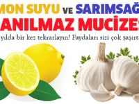 Limon suyu ve sarımsak gücü