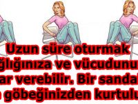 Bir sandalyeyi kullanarak evinizde göbeğinizden kurtulun