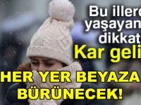 BU Sefer Fena Geliyor Bu İllerde Yaşayanlar Dikkat! Lapa Lapa Kar Geliyor..