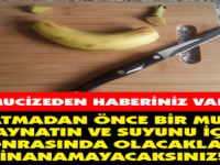 MUZU KAYNATIP YATMADAN ÖNCE İÇERSENİZ BAKIN NE OLUYOR
