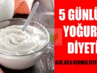 ACİL KİLO VERMEK İÇİN 5 GÜNLÜK YOĞURT DİYETİ