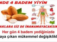 GÜNDE 4 BADEM TÜKETİN OLACAKLARA SİZ DE ŞAŞIRACAKSINIZ
