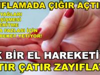 ZAYIFLAMADA ÇIĞIR AÇTILAR