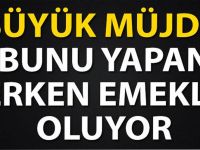BÜYÜK MÜJDE! BUNU YAPAN ERKEN EMEKLİ OLUYOR