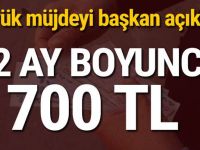 BÜYÜK MÜJDEYİ BAŞKAN AÇIKLADI.