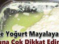 Evinde Yoğurt Mayalayanlar. B-una Çok D-ikkat Edin