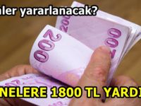 Annelere 1800 TL Yardım