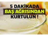 5 Dakikada Baş Ağrısından Kurtaran Yöntem