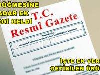 Resmi Gazete'de yayımlandı