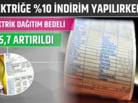 Elektriğe Yüzde 10 indirim yapılırken: ‘Elektrik Dağıtım Bedeli Yüzde 15 Artırıldı’