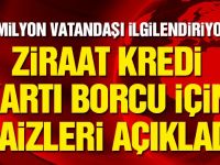 1 Milyon Vatandaşı İlgilendiriyor ! Ziraat Kredi Kartı Borcu İçin Faizleri Açıkladı