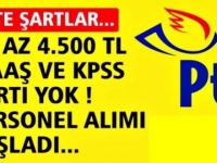 PTT Posthane KPSS’siz personel alacak