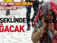 Meteorolojiden Son Dakika Kar Yağışı Uyarısı ! Tipi şeklinde Yağacak