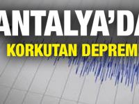 Son dakika... Antalya'da 4.1 büyüklüğünde deprem