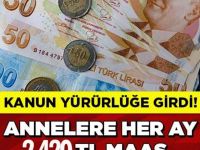 İşsiz annelere 2420 TL