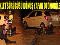 Motosiklet Sürücüsü Dönüş Yapan Otomobile Çarptı