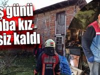 İki Katlı Ahşap Ev Kullanılmaz Hale Geldi