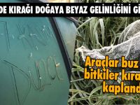 Kırağı Doğaya Beyaz Gelinliğini Giydirdi