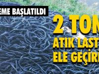 2 Ton Atık Lastik Ele Geçirildi