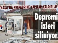 Kaynaşlı’da Prefabrike Yapılar Kaldırılıyor
