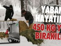 Yoğun kar yağışında onlarda unutulmadı