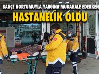 Yangına Müdahale Ederken Hastanelik Oldu