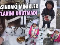 Minikler dostlarını unutmadı