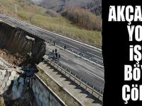 AKÇAKOCA YOLU İŞTE BÖYLE ÇÖKTÜ