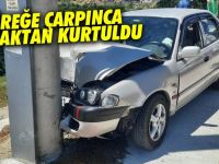 Direğe çarparak durdu