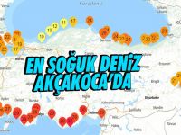 Türkiye’nin en soğuk deniz suyu Akçakoca’da ölçüldü