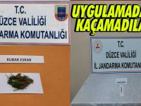 Yol uygulamasında durdurulan araçlardan uyuşturucu çıktı