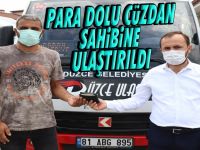 Para dolu cüzdan sahibine teslim etti