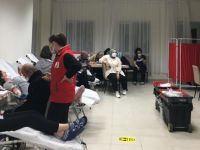 Öğrenciler kan bağışında bulundular
