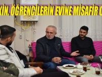 Keskin, üniversite öğrencisi gençlerin evine misafir oldu