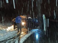 Bolu Dağı Düzce kesiminde kar yağışı başladı