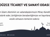 Düzce Ticaret Sanayi Odası Miraç Kandili