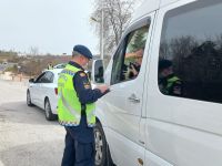 Yük ve yolcu taşıyan araçlar denetlendi