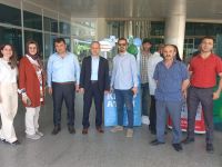 Sağlıkçılar farkındalık standı açtı