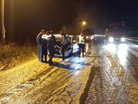 Kar yağışı zincirleme kazaya neden oldu