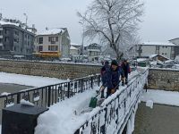 Düzce’de karla mücadele çalışmaları sürüyor