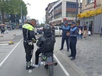 Zabıtadan motosikletlilere geçit yok