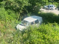 Minibüs 6 Metreden Uçtu