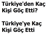 Uluslararası Göç İstatistikleri açıklandı